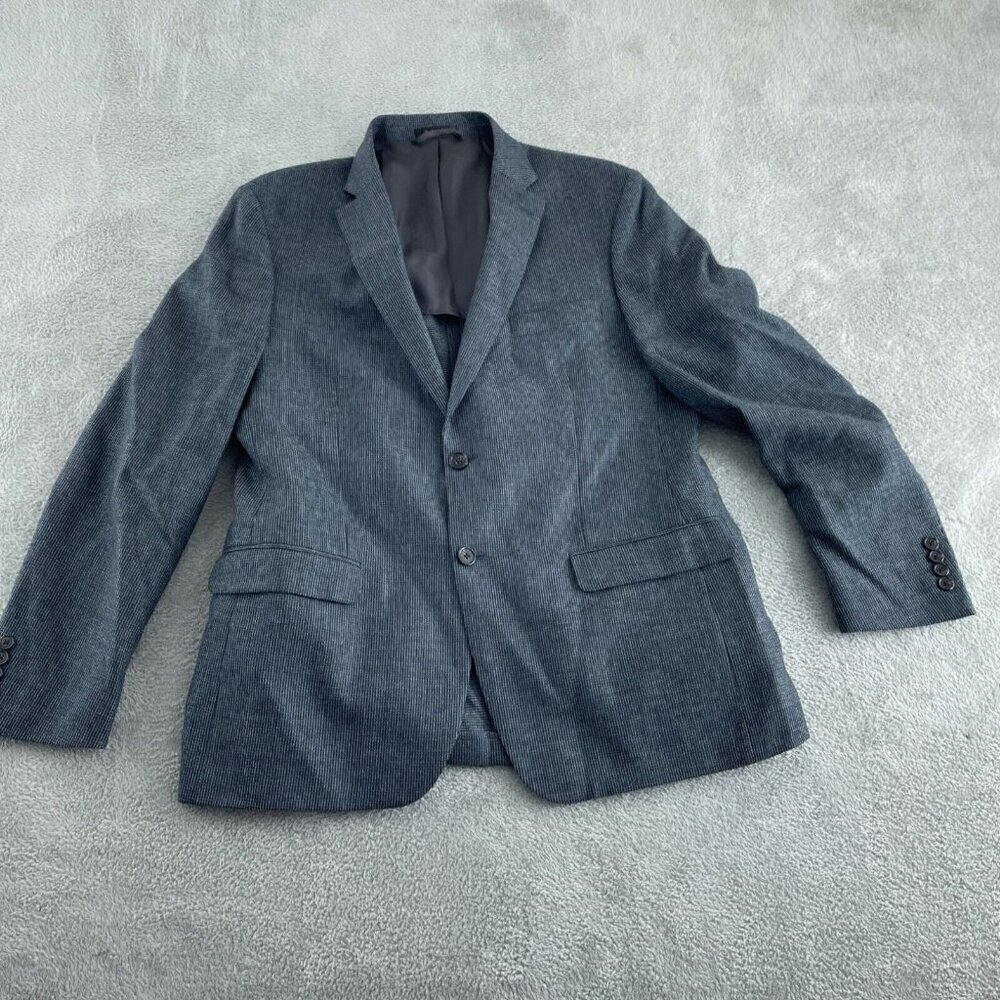 Lauren Ralph Lauren Mens Wool 2-Button Gray Blazer Size 43R 0495